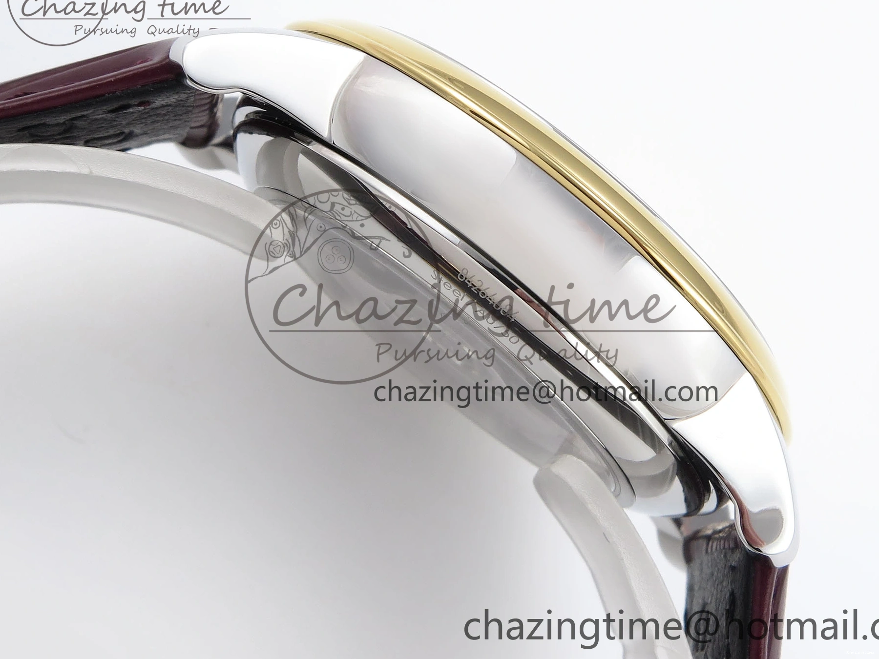 0415 De Ville Date YG MKF 1:1 Best Edition Brown Dial Roman Marker on Brown Leather Strap A OdorResistant 7751